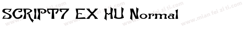 SCRIPT7 EX HU Normal字体转换